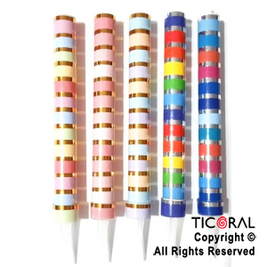 BENGALA DISE?O RAYADO COLORES X 5